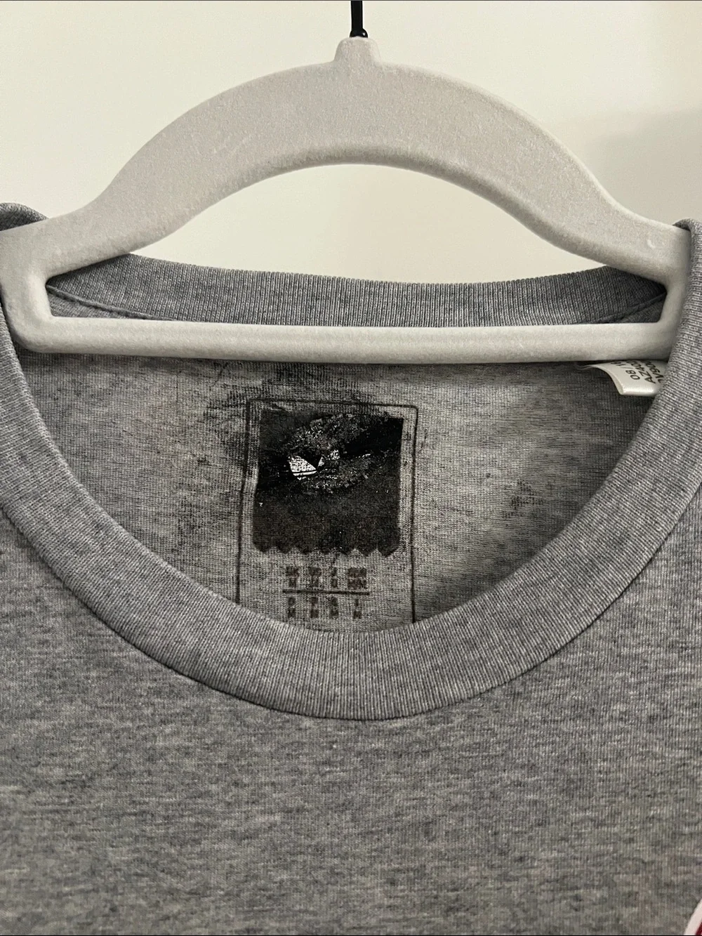 adidas Grey Skateboarding Tee with Maroon 'Official' Graphic